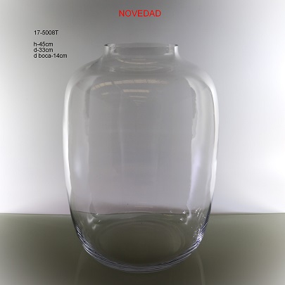 17-5008T-BOTE CRISTAL H:45 D:33 DBOCA:13CM-CORTE FRIO